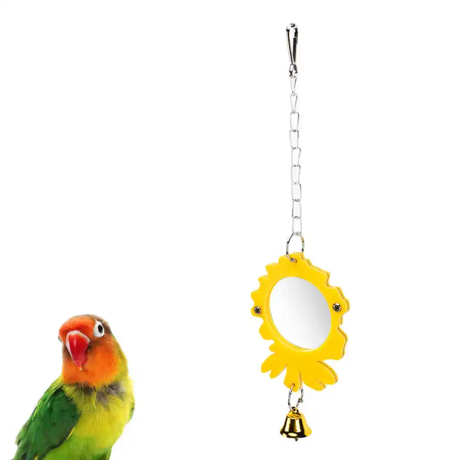 Bird Mirror Toy Mirror Reduce Loneliness for Playing for Small Medium