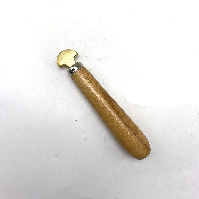 Jewelry Gemstone Bezel Setting Hand Tool with Wooden Handle