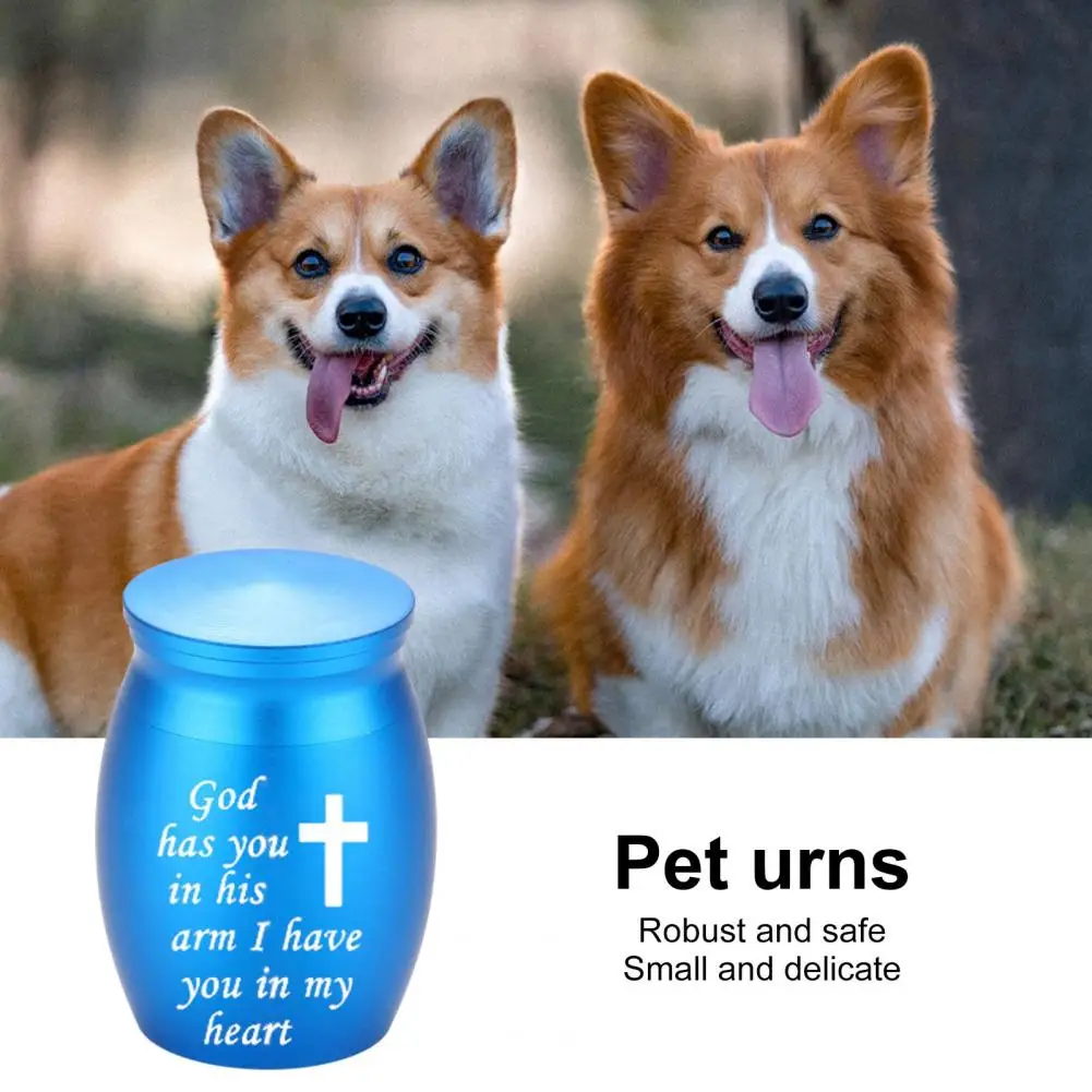 

Screw-in Lid Pet Urn Elegant Metal Pet Urn Decorative Keepsake for Dogs Cats Birds Smooth Surface Good Sealing Small Pet