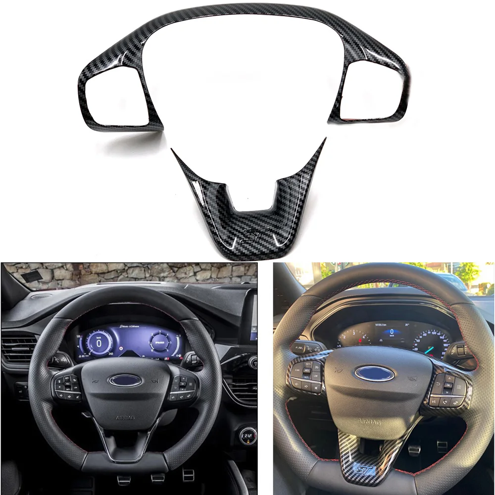 Autocollant décoratif de couverture de volant, accessoires de voiture, pour  Ford New Fiesta MK7 Ecosport Figo B-MAX KA + coursier - AliExpress