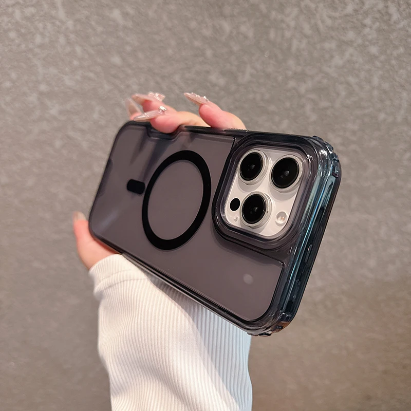 Neon Color Shockproof MagSafe Case with Wireless Charging Compatibility