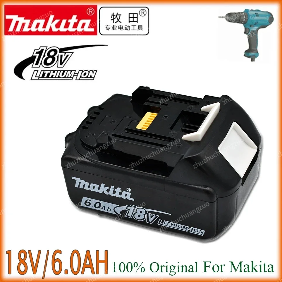 

Makita Original 18V Makita 6.0Ah Li-Ion Rechargeable Battery 18v drill Replacement Batteries BL1830 BL1840 BL1850 BL1860B