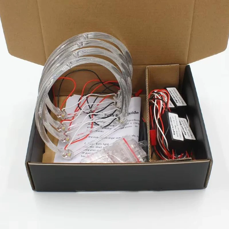 4pcs angel eyes E46 eye light LED Angel Eyes Ring for BMW E38 E36 E39 E46 Projector Canbus SMD Car LED DRL Halo Ring