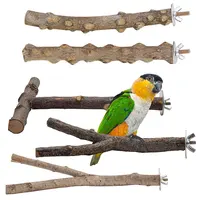 Parrot perch bird cage accessories, bird wooden branches, tree branches, bird standing rods, standing rods set, bird toys 1