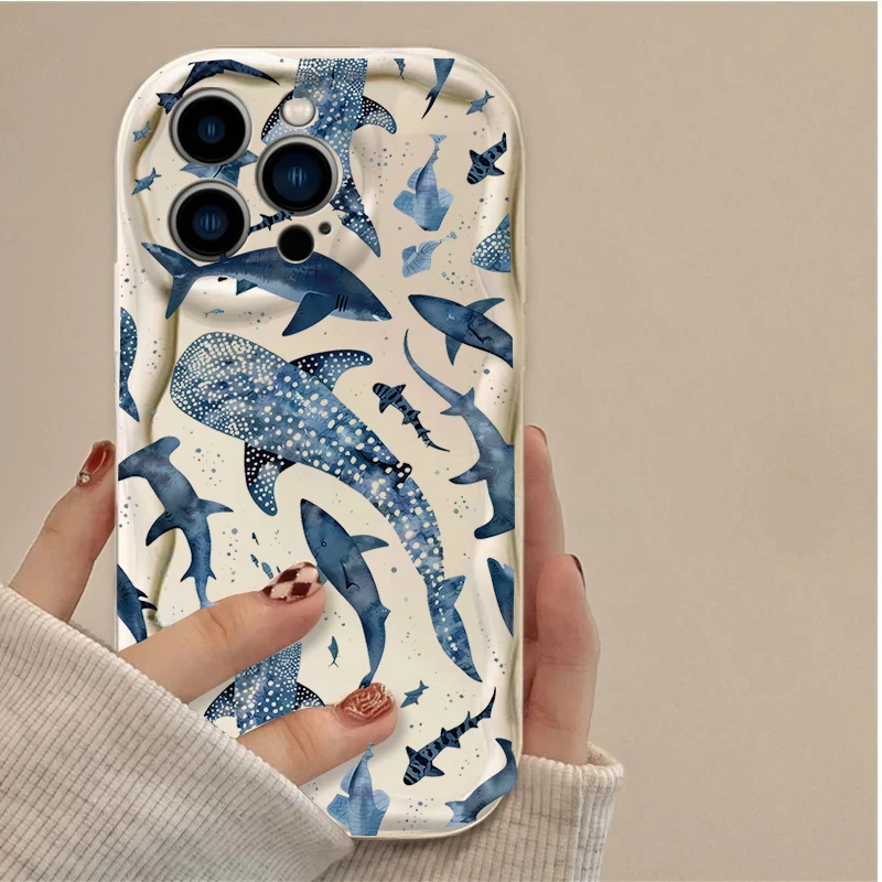 Elegant Marine Whale Shell Phone Case - Durable and Stylish Ocean-Inspired Design