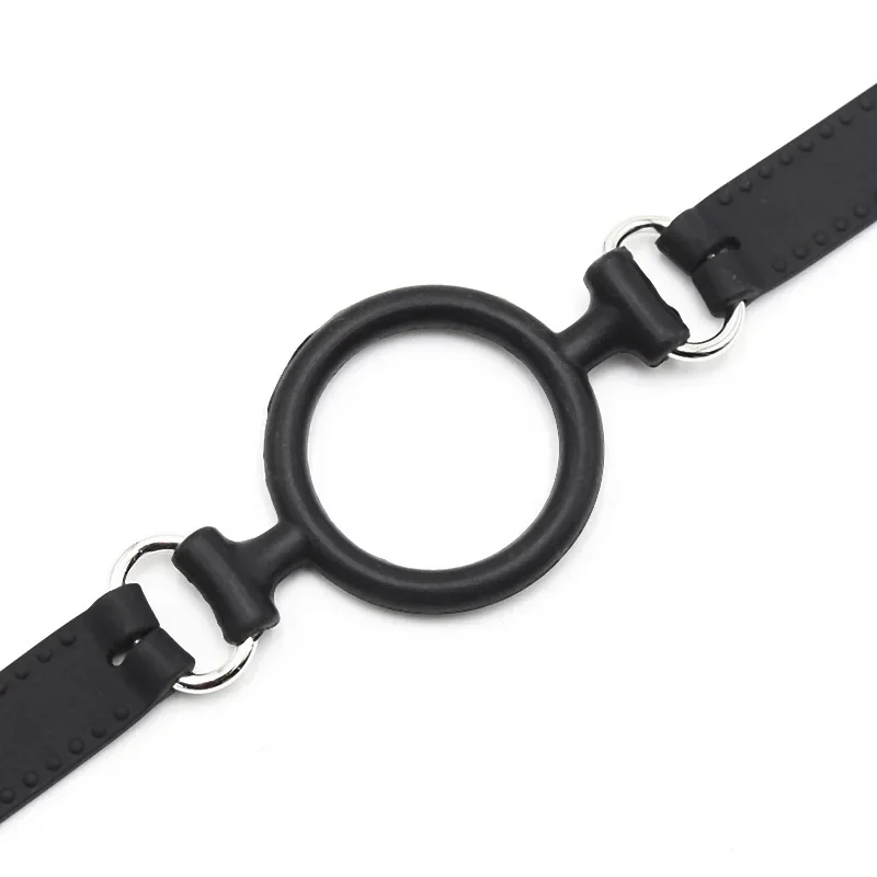 Full Silicone O Ring Gag Strap Open Mouth Bite Gag Fetish Oral Fixation Sex Party Toys Erotic Sex Toy Sex Toys Sex Bondage Toys BDSM Toys Sex Slave Bondage Muzzle SM Couple Flirt Tools