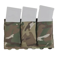Tactical 5.56 7.62 Magazine Pouches Lightweight Elastic Fast Draw Airsoft Mag Pouch MOLLE Vest Belt Waist Bag Triple Open Top 1