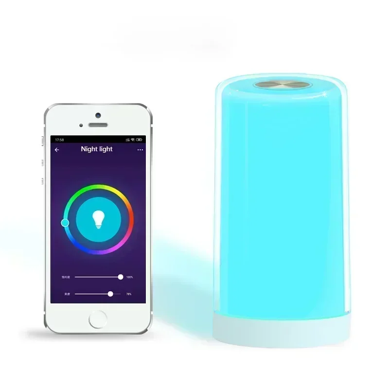 Tuya touch night light led pat lamp bedside feeding desk touch atmosphere light gift RGB cute Home Decorative