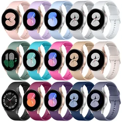 Silicone 20mm watch Band For Samsung Galaxy Watch 6/5/4 40mm 40mm 5 pro 45mm No gaps Bracelet Galaxy 4-6 classic 43mm 47mm Strap