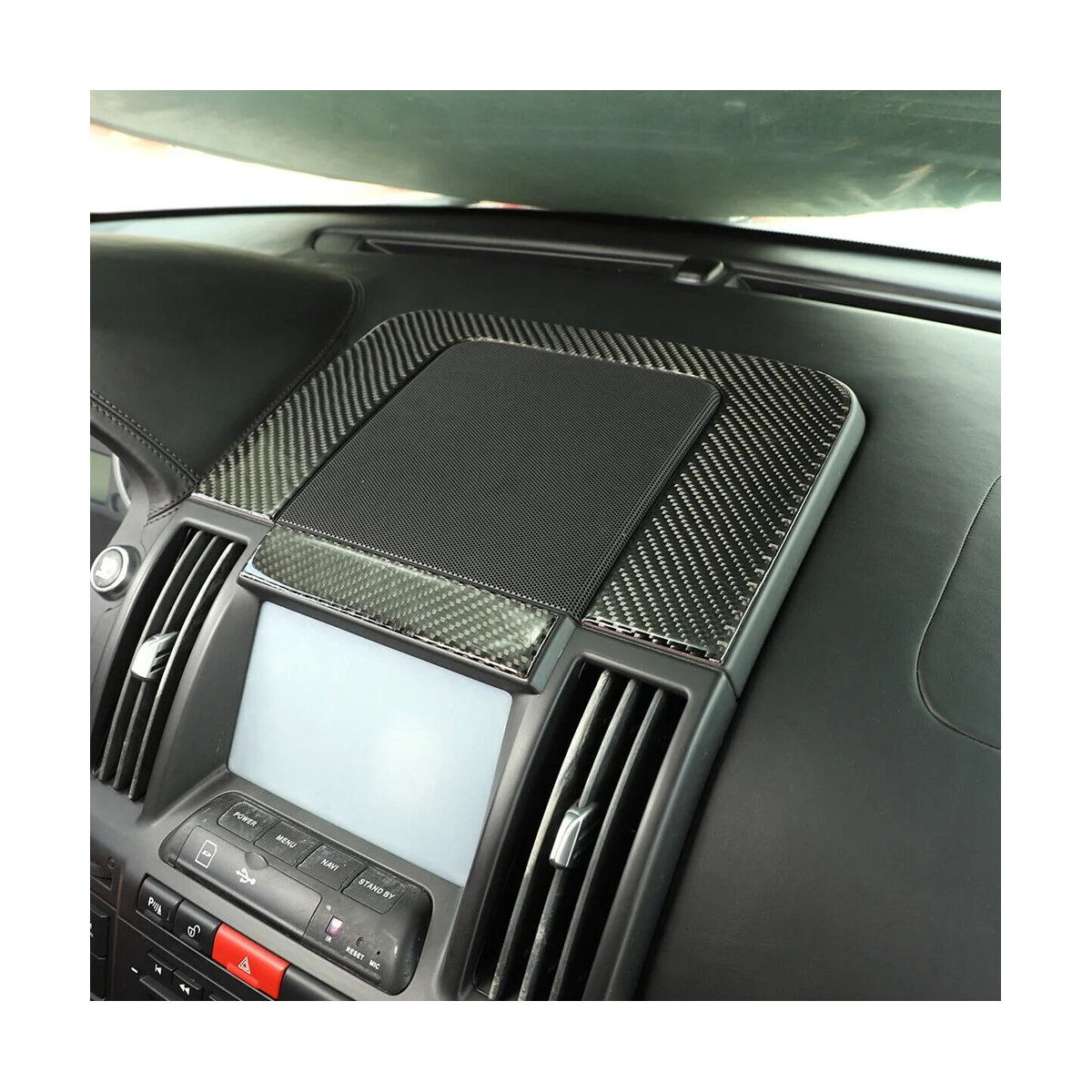 

Central Control Speaker Decorative Trim Stickers Carbon Fiber for 2 2007-2012 Accessories
