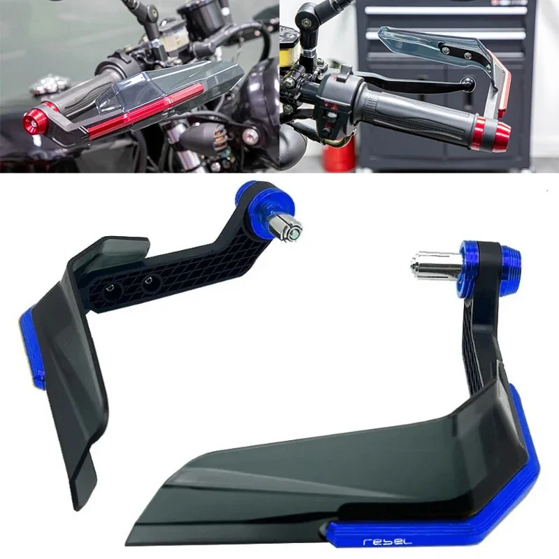 

Для HONDA REBEL 500 REBEL 300 REBEL 300 500 CM300 CM500 CMX300/500 высококачественная искусственная защита для рук лобовое стекло