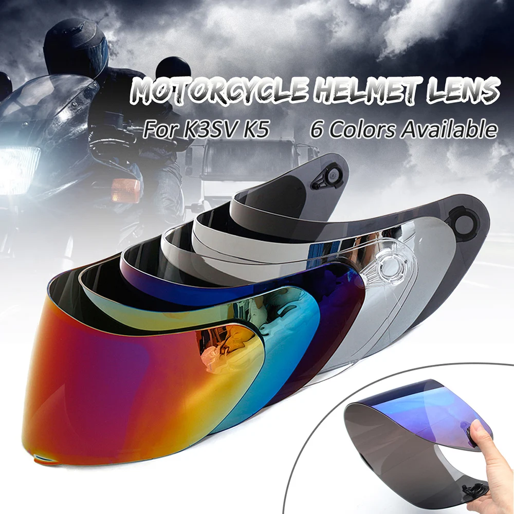 Motorcycle Wind Shield Helmet Lens Visor Full Face Replacement for Moto Helmet K1 K3SV K5 Motorcycle Helmet Lens Fine toughness