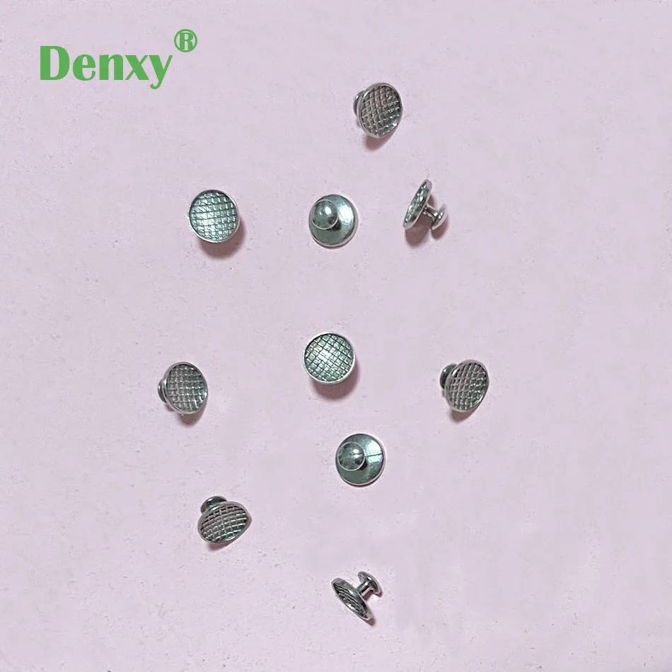 Denxy 100pcs Dental Orthodontic Lingual Button On Sales Metal buttons MIM Lingual Attachments Appliances orthodontic brackets