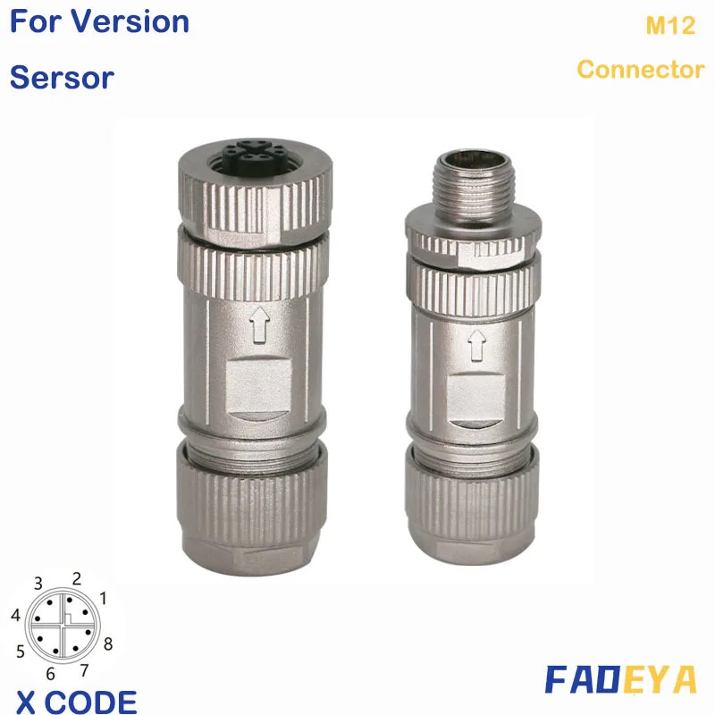 Фото M12 Ethernet, разъем версии, r 8-ядерный, X-код №2