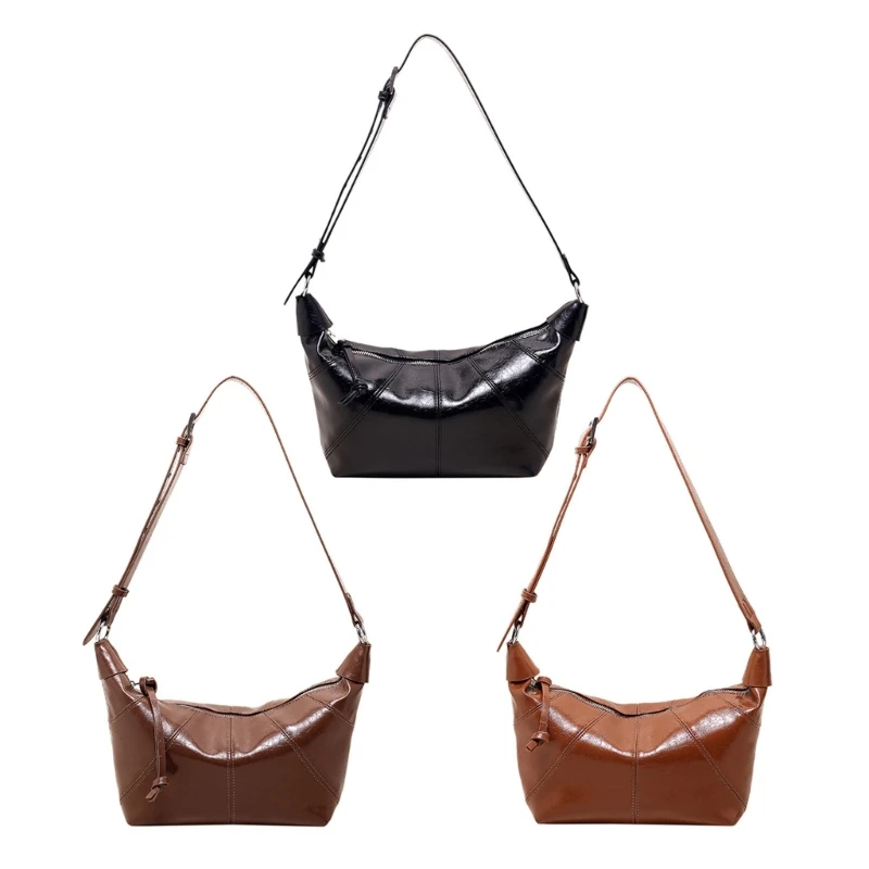 

Y166 Solid Color Shoulder Bag Trendy Bag for Women Girl Large Capacity Shopping Bag