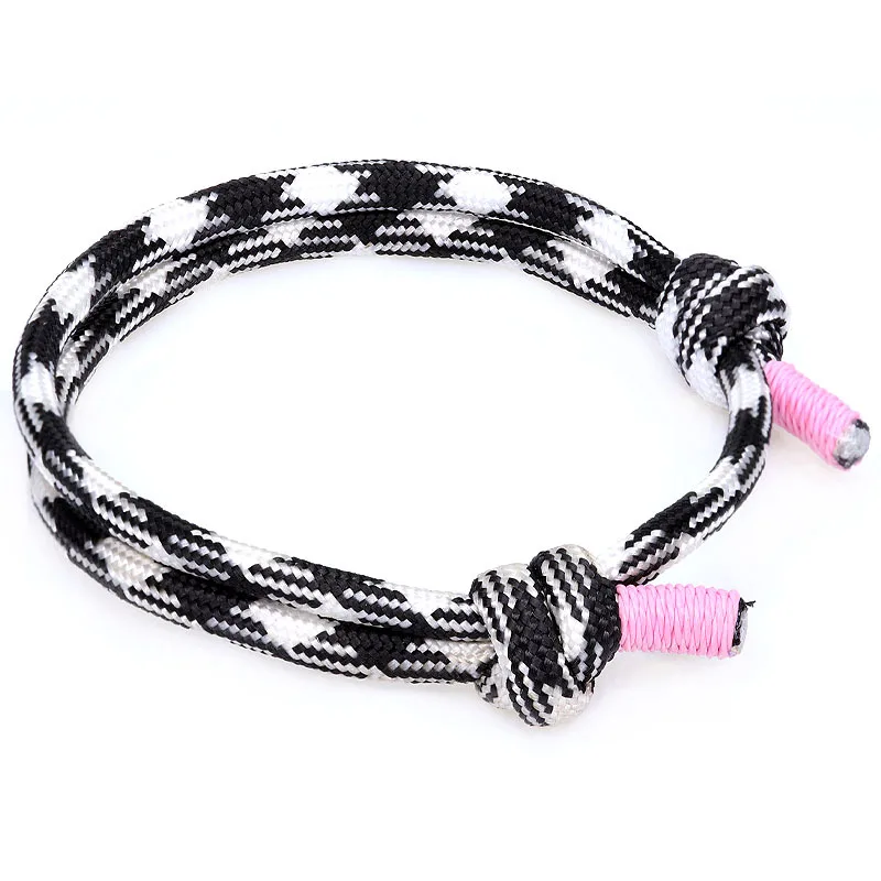 Fashion, simple adjustable 550 umbrella rope men's woven bracelet