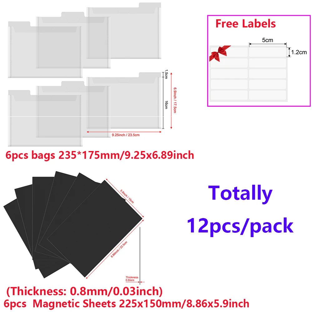 Craft Storage Box 0.8mm Double Sided Strong Magnetic Sheets