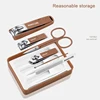 5/6 pcs Nail Clipper Set HighGrade Household Nail Clippers Men Women Universal Pedicure Tools Simple Portable EDC Nail Tools 6