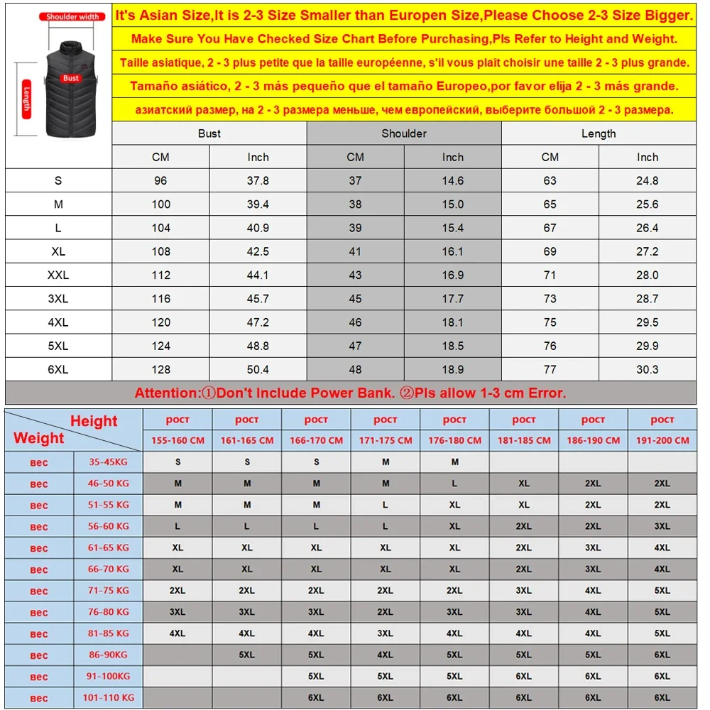 17 Areas Electric Heated Vest Usb  Heating Vest Heated Jacket Men Women Heated Bodywarmer Usb Inner Heat Vest Veste Chauffante 6