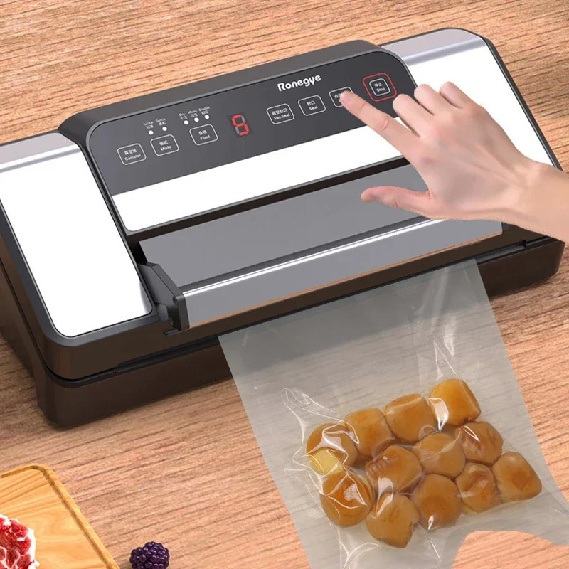 Vakumar-Machine d'emballage sous vide automatique pour aliments,  commerciale, domestique, comprend 2 rouleaux de sacs emballés sous vide,  cuisine, VH5186 - AliExpress