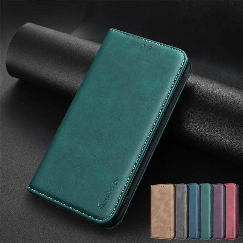 Luxury Magnetic Flip Leather Wallet Phone Case - Anti-theft Cover Cases