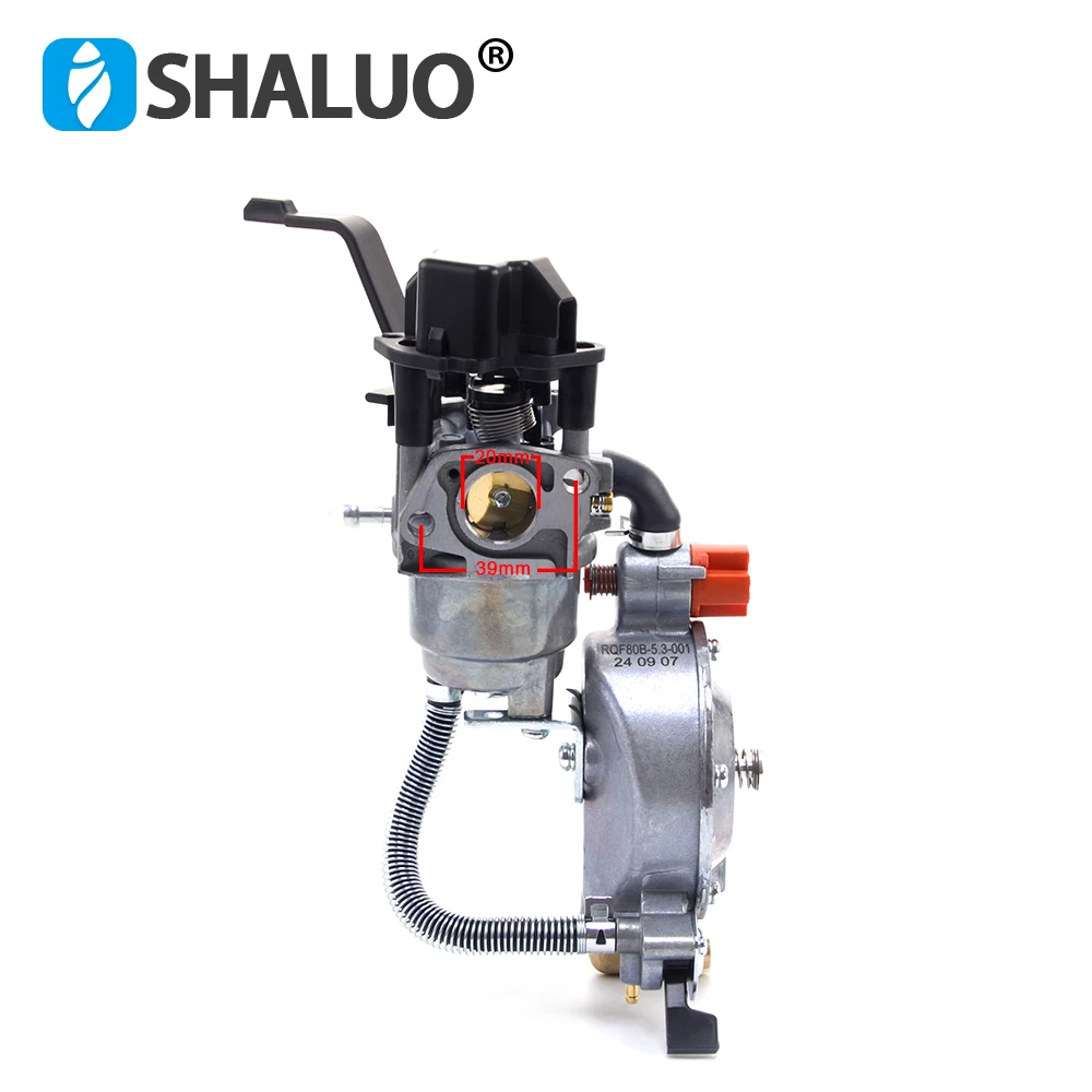 P19B Frequency Conversion LPG Carburetor Kit 3KW 6.5HP 168F 170F Gasoline Generator Dual Fuel Gas Carburetor With Gaskets gasoline generator parts