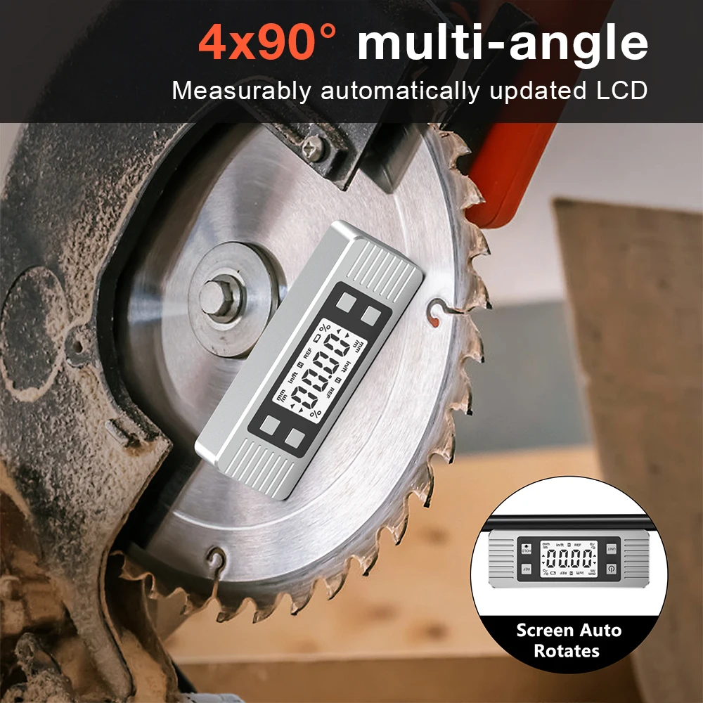 Digital Level Box Measuring Instrument for Woodworking Construction