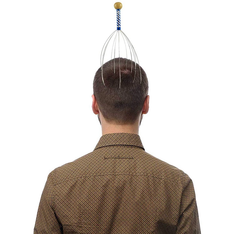 4X Head Massage Spider Head Masseur For Relaxation Therapy And Stress Relief