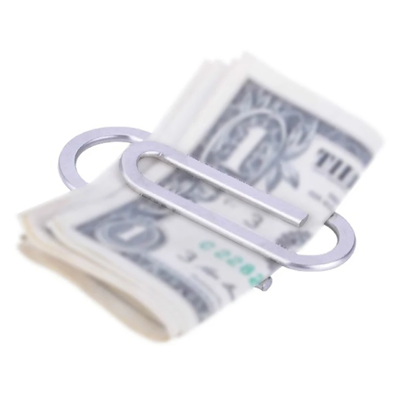 Sleek Stainless Steel Money Clip & Card Holder