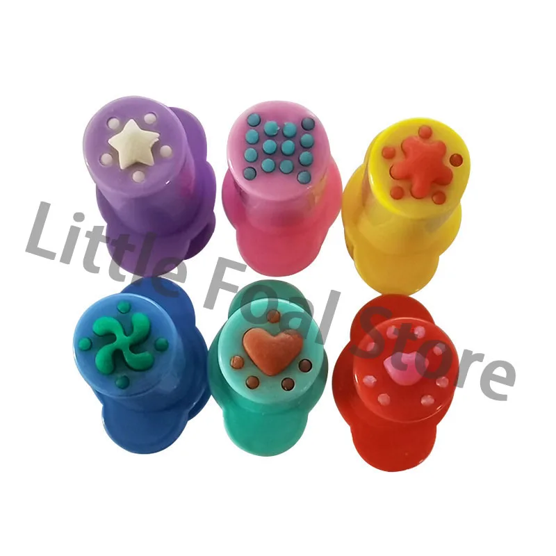 5/6 Patterns Dough Extruders Set Playdough Tools for Kids Assorted Designs Molds Play Dough Accessories Preschool Toys Art Craft play dough tools