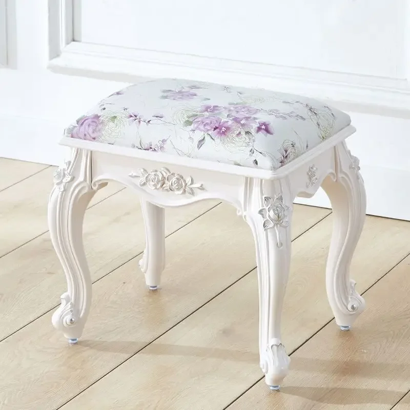 

Кофейный столик в европейском стиле, низкий пуф, домашний простой диван-пуфик, табурет для смены обуви, табурет для спальни, макияжные табуреты, отвары для одежды