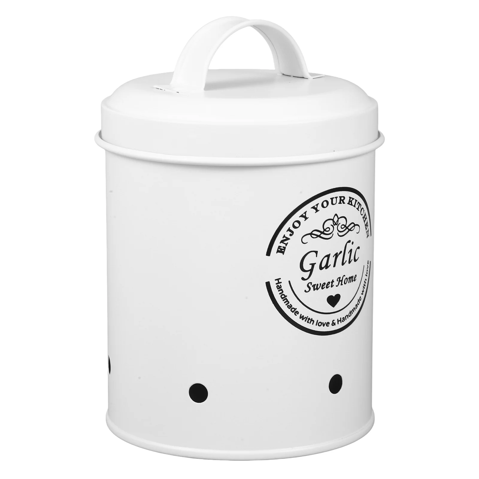 White Garlic Storage Bucket Vegetable Container Potato Jar Ginger Holder Kitchen Supplies Home ganizers Storage Box 4