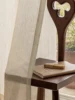 Japanese-style log wind garden small fresh linen curtain screen 3