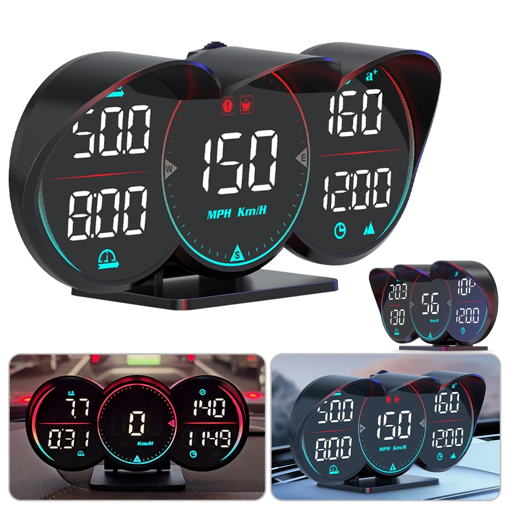 

G17 Car Digital Speedometer HUD USB Powered Universal Head-Up Display Digital Instrument MPH/KM/H Alarm Speeding Car Accessories