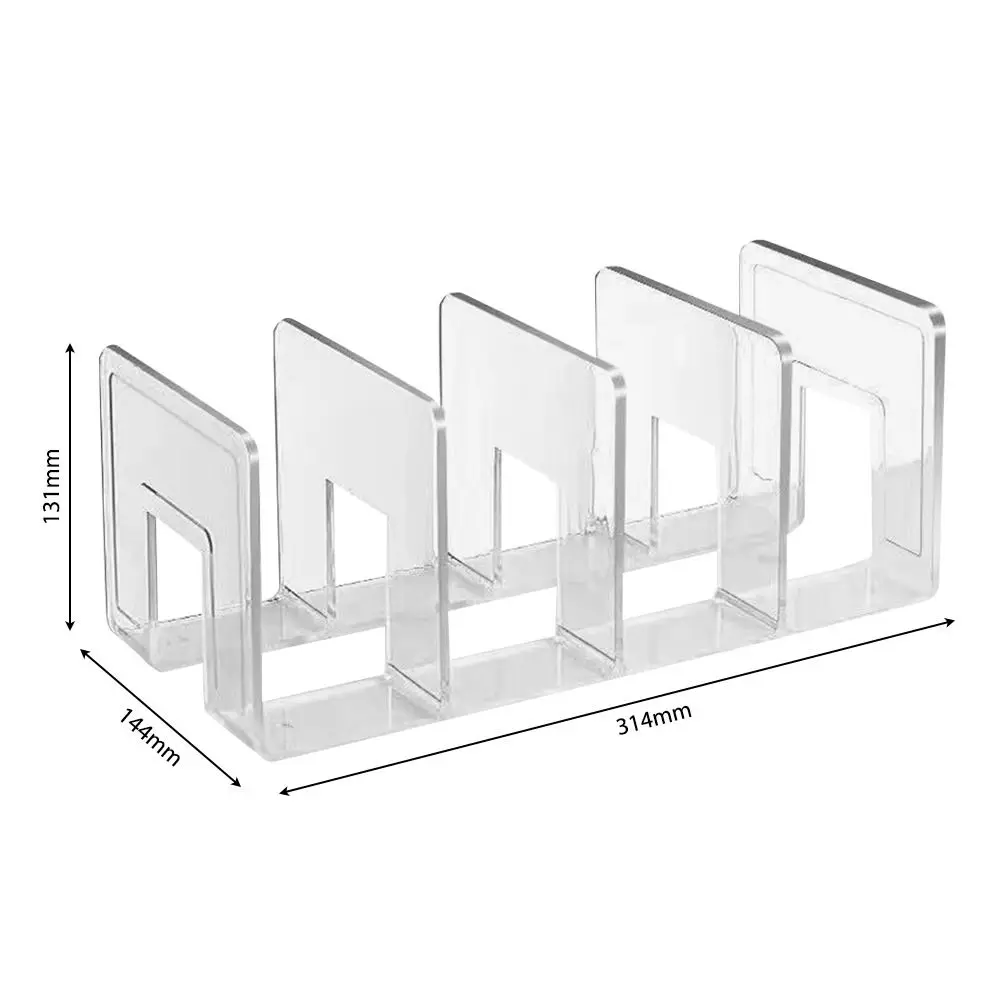 Handbag Storage Rack 3/4 Grids Handbag Storage Rack Wardrobe Divider Shelf Bag Storage Rack Transparent Purse Handbag Divider Shelf Bags Display