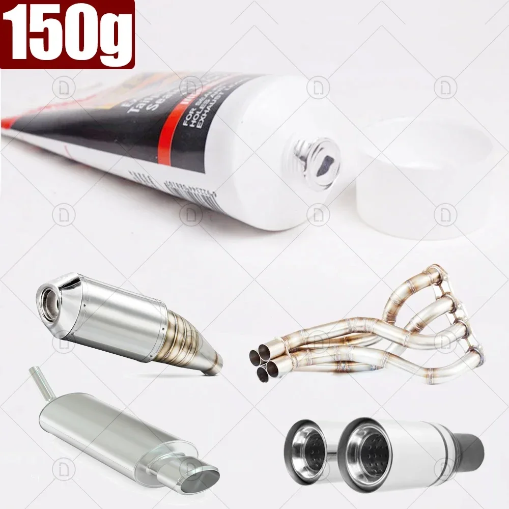 1PC High Temperature Sealant Car Exhaust Pipe Tailpipe Muffler Motorcycle Repair Auto Repair Tool Paste Glue Automotive Metal 3