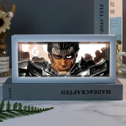 Japanese Anime Light Box Eyes Paper Cut Led Picture Anime Shadowbox Mood Light Night Lamp Table Lamp For Bedroom Gift Birthday