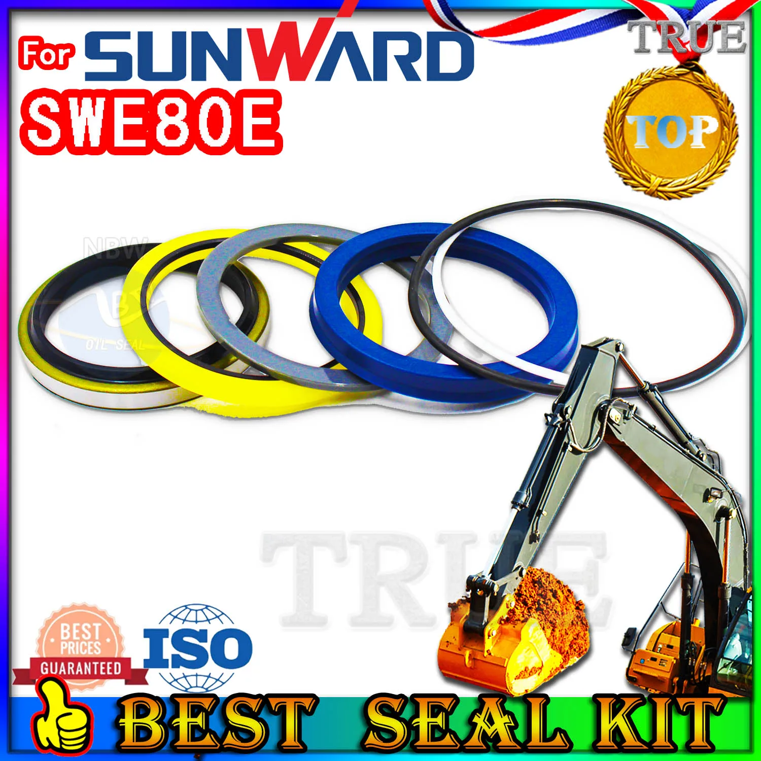 

For Sunward SWE80E Oil Seal Repair Kit Boom Arm Bucket Excavator Hydraulic Cylinder Nok Washer Skf Service Orginal Quality Track