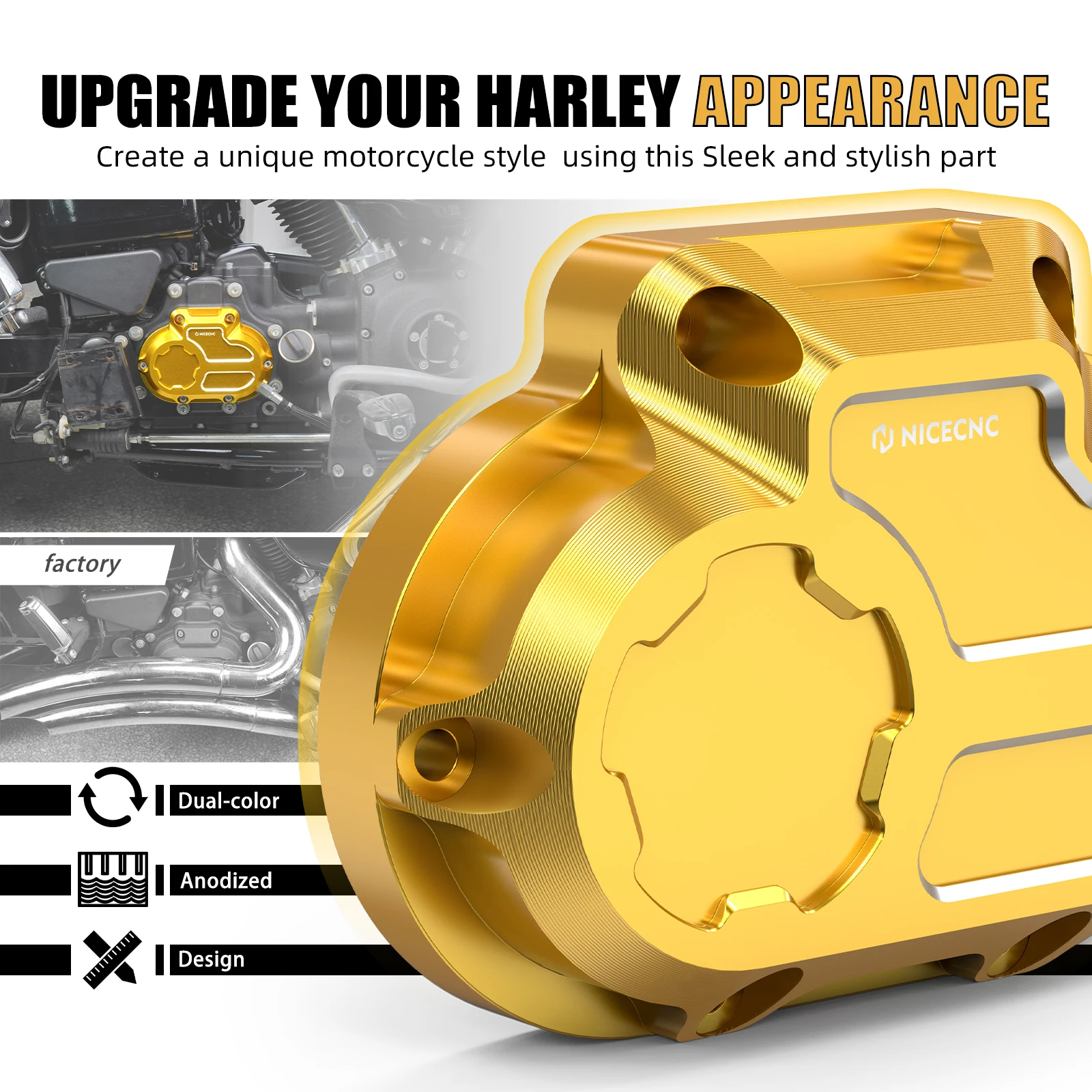 Für Harley Street Glide FLHX 2007-2013 Getriebe Seitenabdeckung Road Glide FLTR Ultra FLTRU Road King FLHR FLHRC Electra Glide – Detail 21