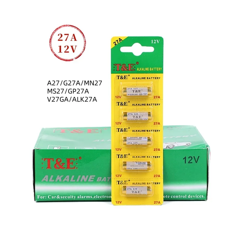 100PCS 12V A27 27A G27A MN27 MS27 L828 alkaline battery V27GA ALK27A A27BP K27A dry battery toy doorbell alarm remote control 5