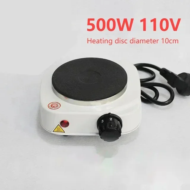 110V 500W Multifunctional Mini Electric Stove Electric Heating Furnace Tea Making Milk Furnace Single Stove Kitchen Appliances