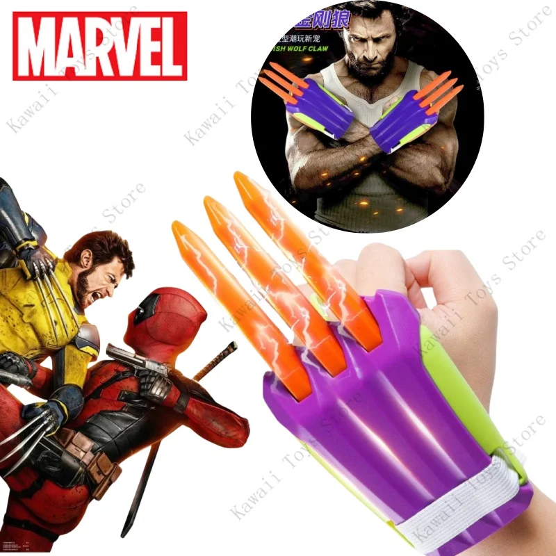 

Deadpool & Wolverine Claw Stretchable Glove Knife Plaything Genuine 3D Gravity Radish Knife Folding Claw Knife Toys Gifts
