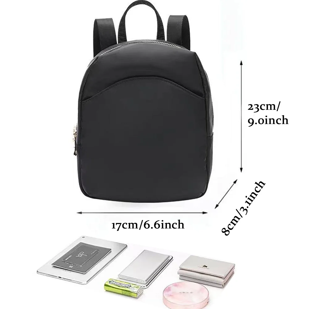 Women Backpacks for Girls Casual Small Daypack Black Fashion Bear Letter Printing Rucksack School Bags for Girl's Backpack