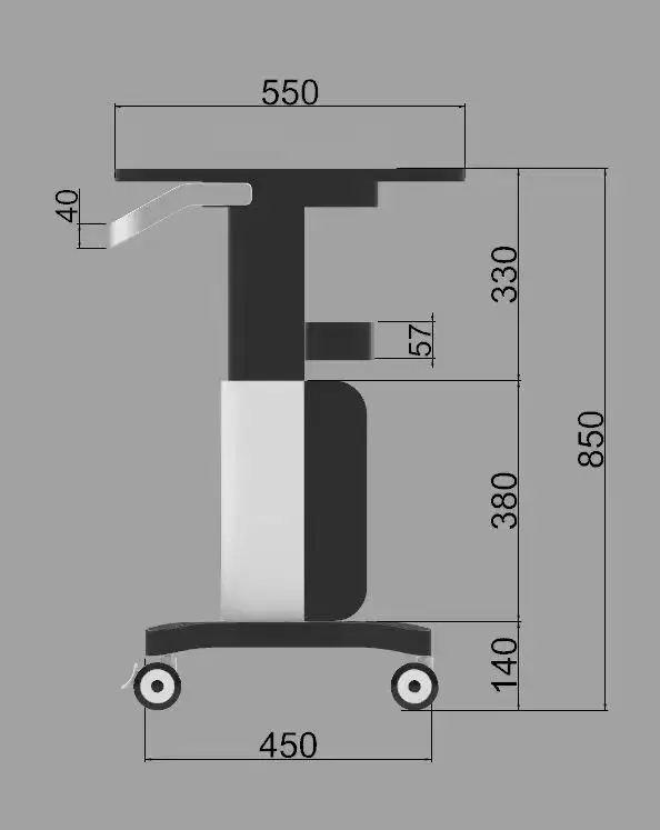 Description Picture 3 of itemFurniture for Aesthetics Multi-purpose Cart Wheels Welding Trolley Wave Aluminum werkzeugwagen Professional Salon Rolling ZLQ