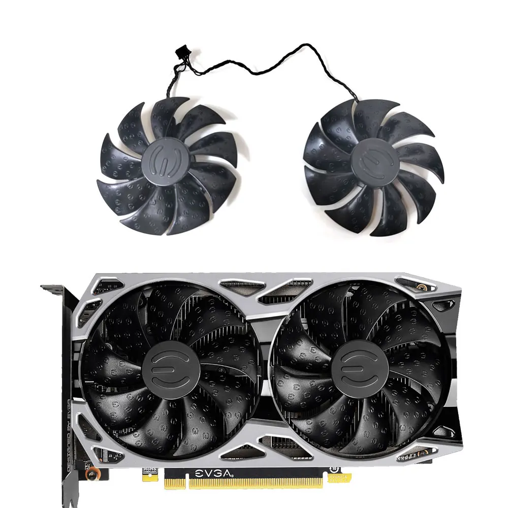 

87MM PLA09215S12H EVGA RTX2060 Video Card FanFor EVGA GeForce GTX 1660 1650 1660Ti RTX2060S Video Card Cooling Fan Replacement