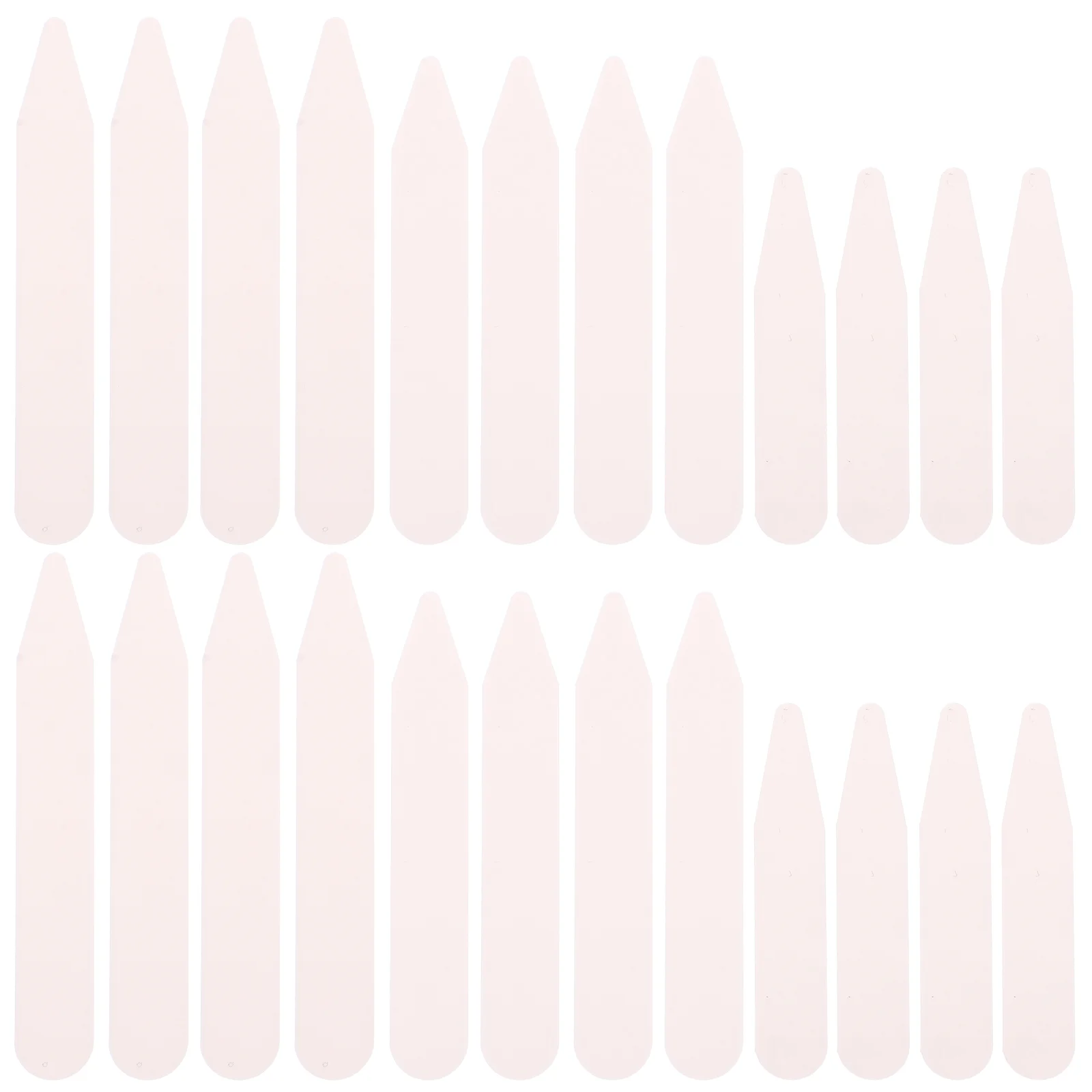 

200pcs Shirt Collar Stays Dress Collar White Band Strip Stays Straight Collar Stays Insert Replacement for Men