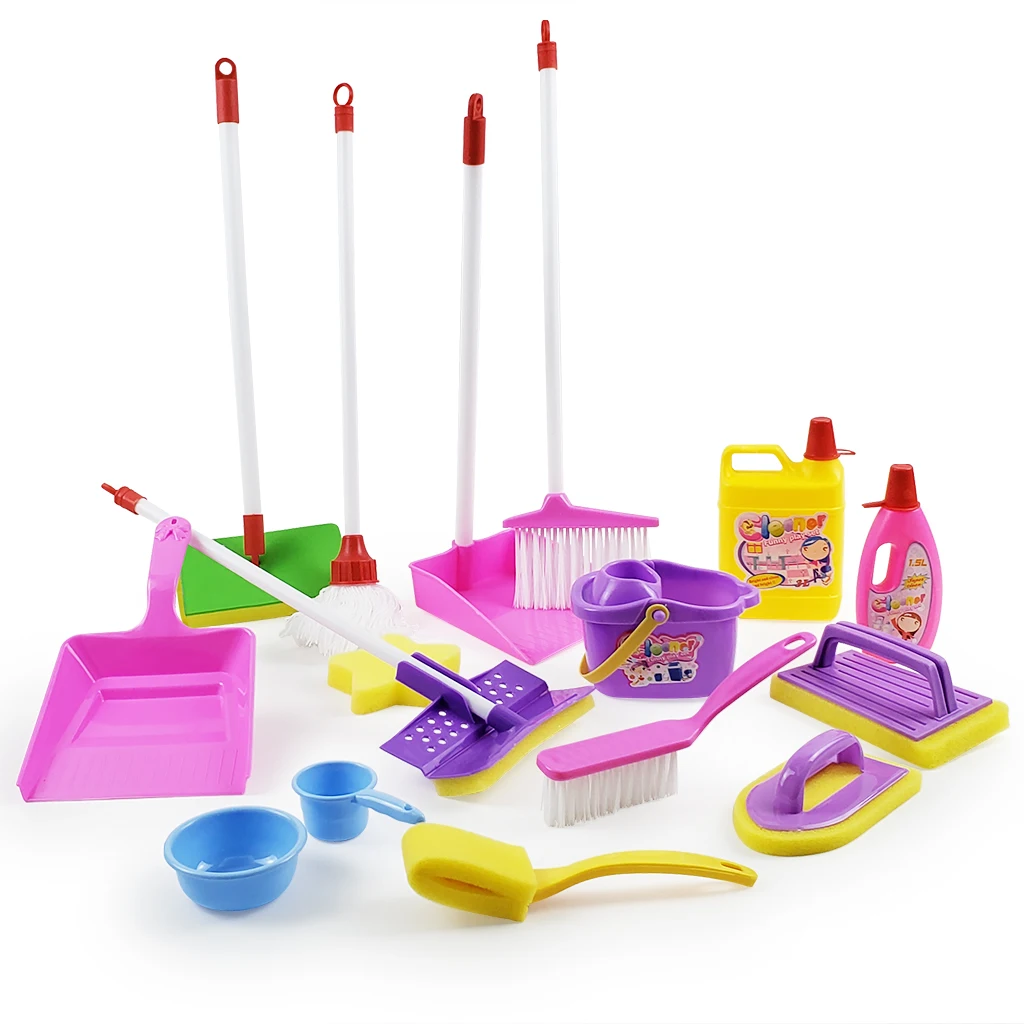 Children's play house cleaning toy set Simulation sanitary ware cleaning combination enlightenment toy 6