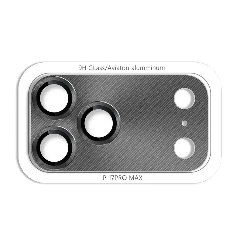 Premium Metal Camera Lens Protector with Tempered Glass Cover
