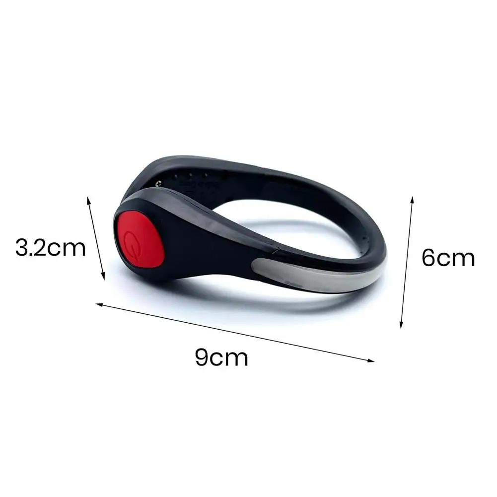 LED Luminous Shoe Clip Multiple Lighting Modes Night Running Shoe Safety Clips