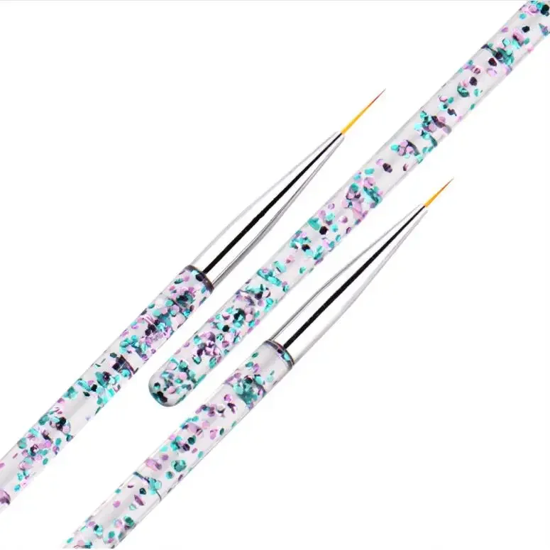 3 Pcs Pull Line Nail Art Brush Nail Art Drawing Pen Chain Link Flower Painting Acrylic Dotting DIY Tool Personality Nail Design